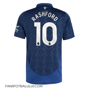 Manchester United Marcus Rashford #10 Tricou Fotbal Replică 2024-25 Barbati Deplasare